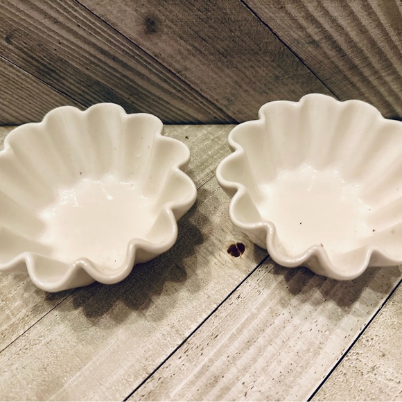 Ceramic‎ Ramekin Set Of 2 White - Picture 1 of 8
